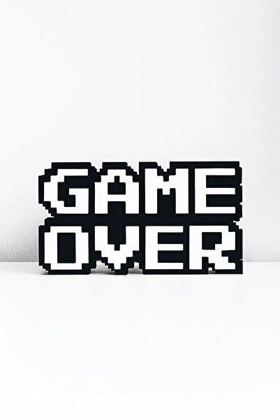 Home Modern Game Over Kabartmalı Süs – Dekoratif Obje, Duvar & Masaüstü Aksesuarı,Hediye