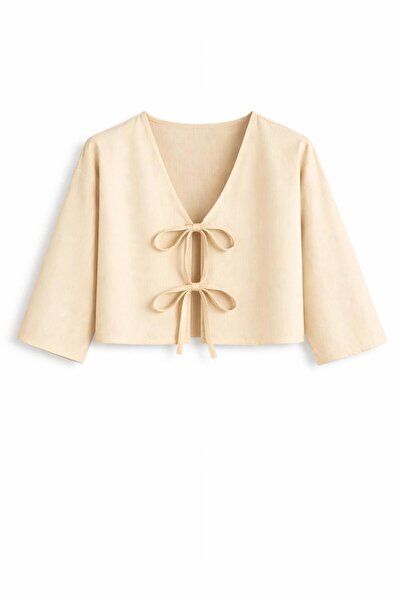 SevdeUgur Κοντό κιμονό με δέσιμο μπροστά – Oversize, Νέα Σεζόν, Άνετη Εφαρμογ...