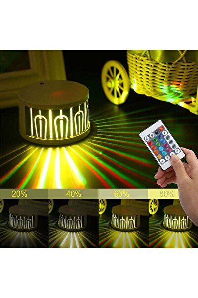 Arabest 8cm Portable Remote Control Night Lamp,Multicolour,360° Eye-Friendly ...