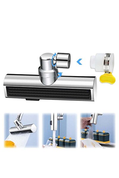 Arabest 3-in-1 Waterfall Kitchen Faucet,360-Degree Swivelling,Anti-Splash,Mul...