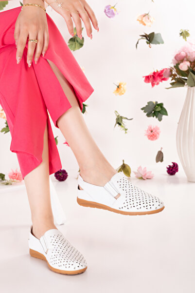 Gondol Γνήσιο Δερμάτινο Ορθοπεδικό Πάτο Casual Παπούτσια Λευκό 41 Esfa.152y