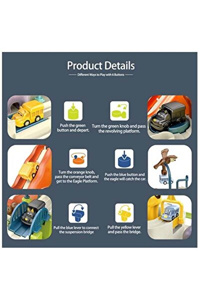 Yelajoy Kids Car Toys Sets,With 3 Mini Cars,Car Rescue Adventure,for 3 4 5 6 ...