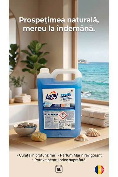 LOELY Detergent multisuprafete Fresh Marine - 5 litri