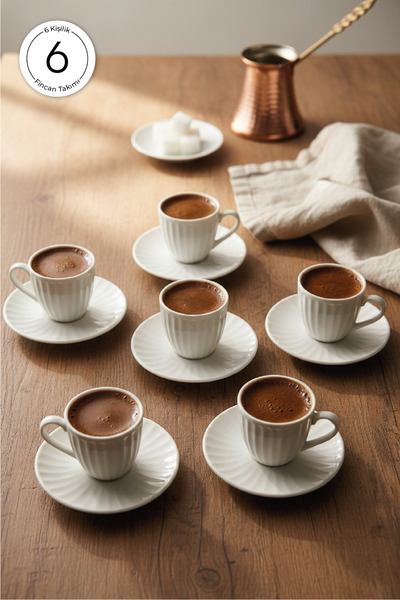 Bambum Karizma - 6 Kişilik Kahve Fincan Takımı