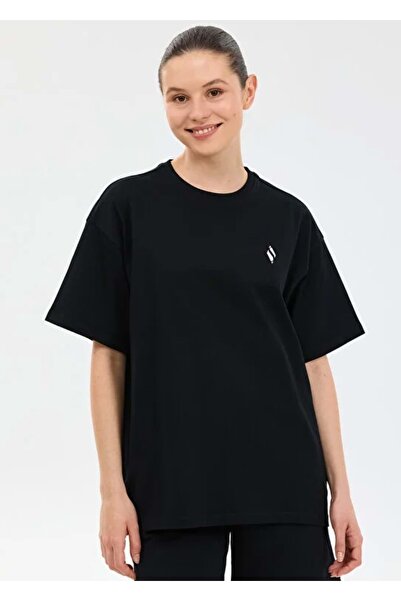 SKECHERS S2610052 W Oversize Fit Graphic T-Shirt Γυναικείο T-Shirt ΜΑΥΡΟ