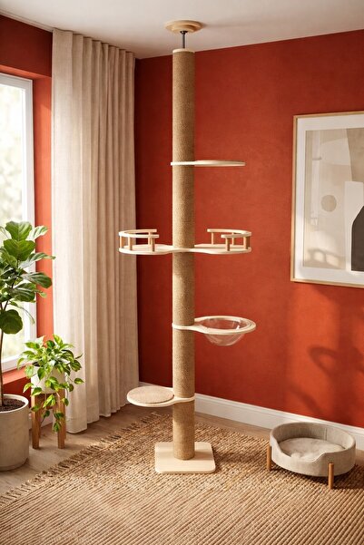 Zeyn Premium/Lüks Kedi Kulesi, Kedi Evi ve Tırmalama Kulesi, Kedi Kulesi,(Siz...