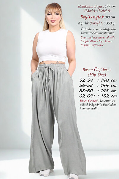 Laden Pantaloni de vară pentru femei de mărime mare, anti-transpirație, din ț...