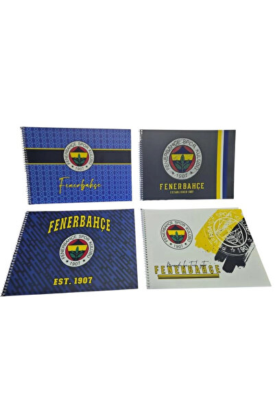 Fenerbahçe Tmn Spiralli Karton Kapak 17x24 Resim Defteri 15 Yp. 4