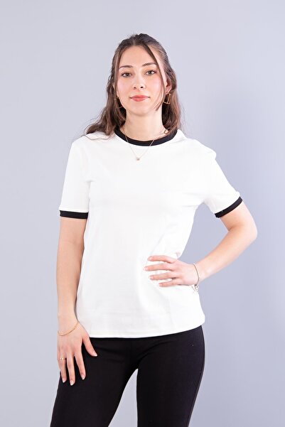 Mckanzie 2943 Μπλουζάκι με λωρίδες στο λαιμό και στα μανίκια