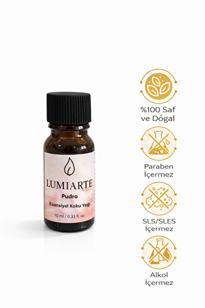 Lumiarte Pudra Kokusu Esansiyel Koku Yağı Buhurdanlık Difüzör Esansı Mum Koku...