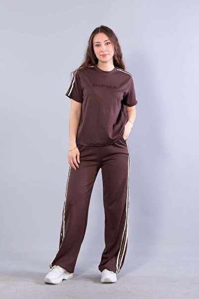 Mckanzie 26685 O Κοντομάνικο σετ με λαιμόκοψη O και ριγέ άκρες Rajp Rajp Modal