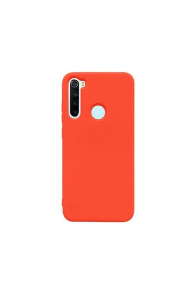 PiyasaSepeti Xiaomi Redmi Note 8 Velvet Silicone Case Orange