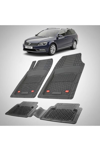 TEAMCAR ®   Covorașe auto tip tavă compatibile cu Volkswagen Passat B7 (2010–...