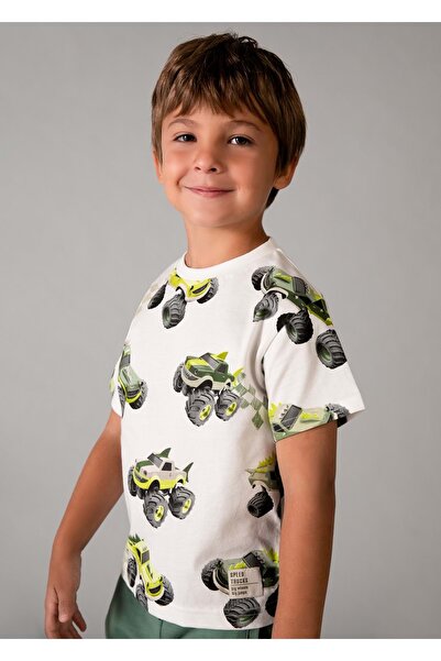 MAYORAL Boy's Printed T-Shirt White