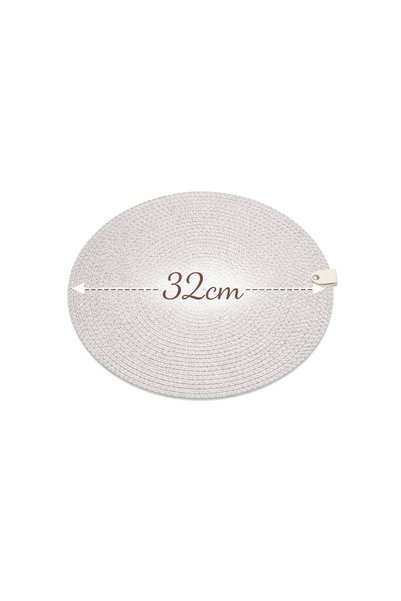 trendtrade American Service Runner 6-Piece Presentation Supla Dowry Set Plate Mat Cream Supla