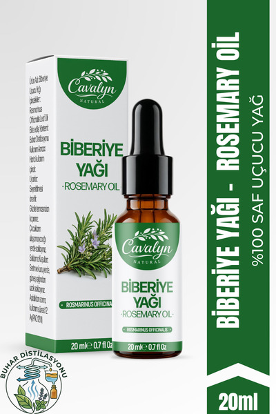 Cavalyn Natural Biberiye Yağı 20ml - %100 Saf ve Doğal Rosemary Oil
