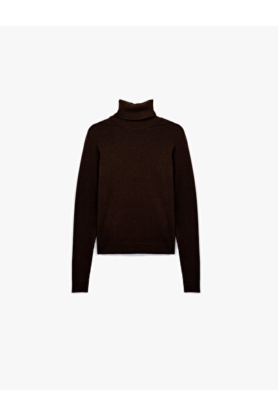 Koton Πλεκτό πουλόβερ με μακρυμάνικο ζιβάγκο