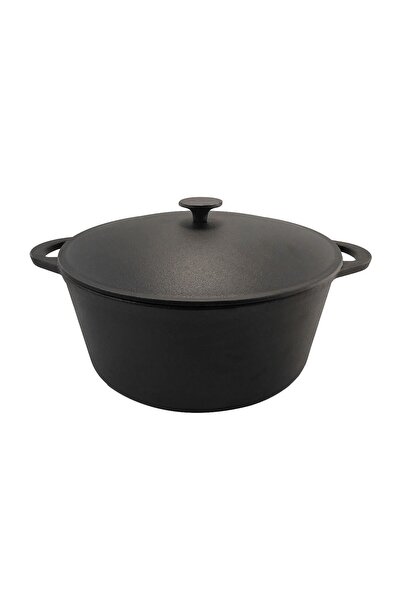 Perfect Home Oala de fonta cu capac, rotunda, 9 L,