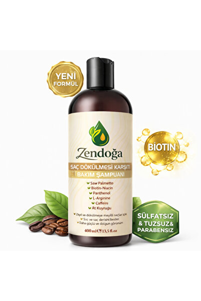 Zendoğa Yoğun Biotin & Kafein Kompleks Dökülme Karşıtı Şampuan - Doğal, Sülfa...