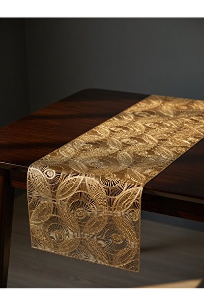 BONOVE Desenli Premium Lüks Runner Gold renk
