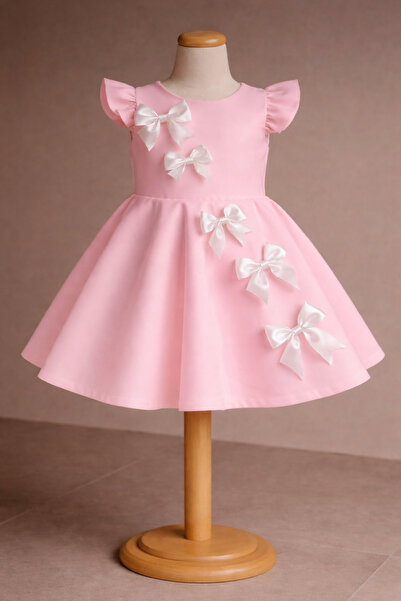 SOFYELLA AYASOFYA Κομψό φόρεμα για κορίτσια με λεπτομέρειες από πέρλες