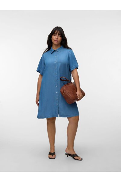 Veromoda Curve Jeanskleid VMCBREE Kurzes Kleid