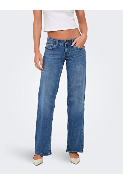 ONLY Jeans mit weitem Bein ONLJULLES Sehr niedrige Taille Weiter Beinschnitt ...