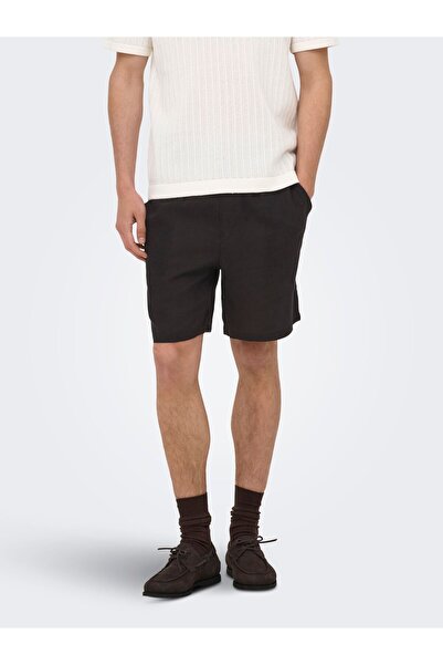 Only & Sons Jogging-Shorts ONSLAURENCE Normal geschnitten Leinen Shorts