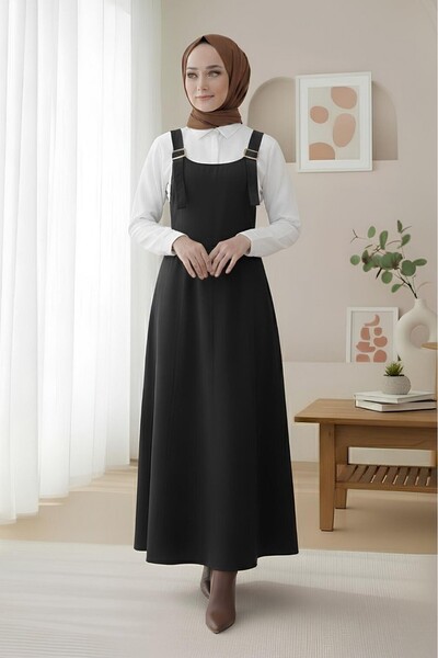 Modamorfo Μισόφερμουάρ Γκαμπαρντίνα Τζιλέ - μαύρο