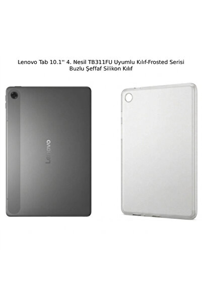 UKSCASE Lenovo Tab M10 3. Nesil TB311FU Uyumlu Frosted Serisi Buzlu Şeffaf Kılıf
