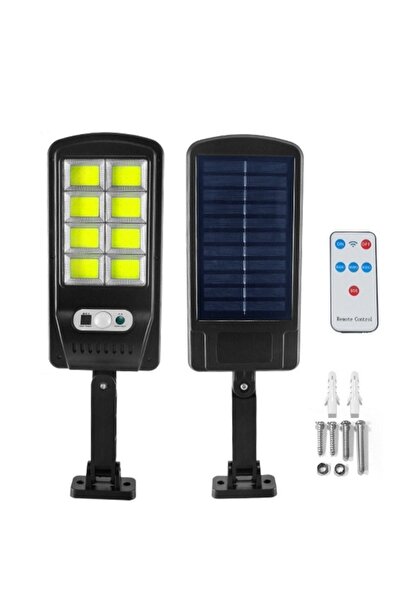 divendi-ro Lampă solară cu 8 rame, 30W 160 LED-uri, senzor de lumină și mișcare