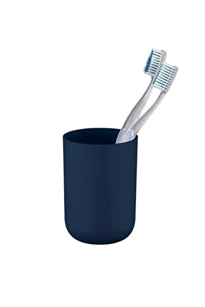 Saban Lacivert, Plastik Diş Fırçalık – 7,5×10 cm, Macunluk, Banyo Düzenleyici - Brasil Model