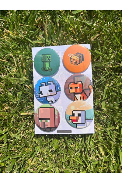 Rozet Minecraft Rozet seti 44mm
