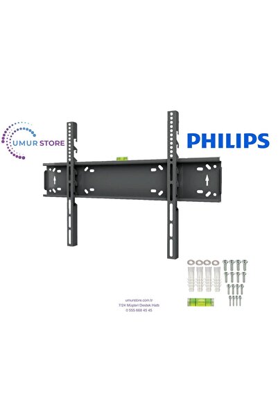 Philips 55” 55PUS7409 4K Ultra HD 43”- 65” inç Lcd Led Televizyon Sabit Duvar...