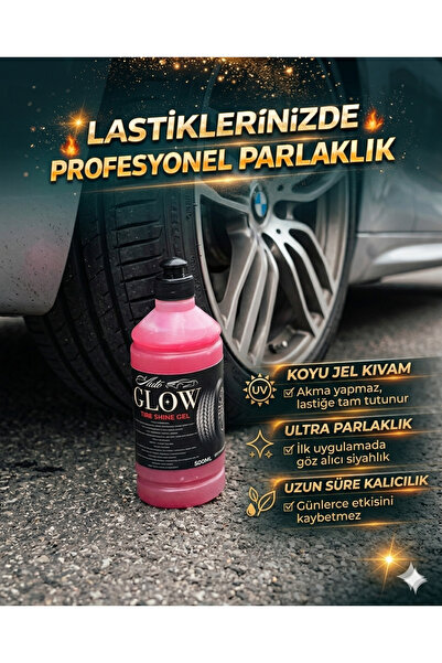 OTOMOBİL Jel Lastik Parlatıcı - 500ml Ultra Parlak Ve Uzun Süre Etki -