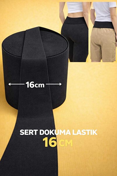 Beyna 1 Πακέτο Μαύρο Φόρεμα 16 εκ. Ελαστική μέση και πόδια - 1 μέτρο