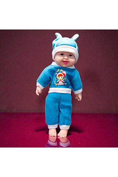 Generic Διαδραστική Κούκλα Μωρό που Γελάει - 40 εκ. - Μπλε