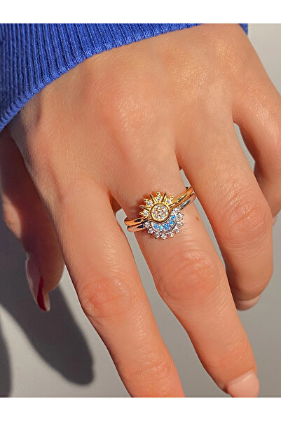 h&b design jewel Güneş ve Ay Yüzük Seti