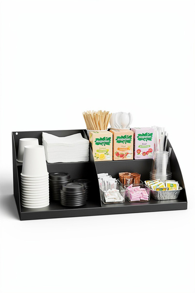 VODİNOX Tezgahönü Düzenleyici Organizer 50 cm Kahve Çay Düzenleyici Cafe Bar ...