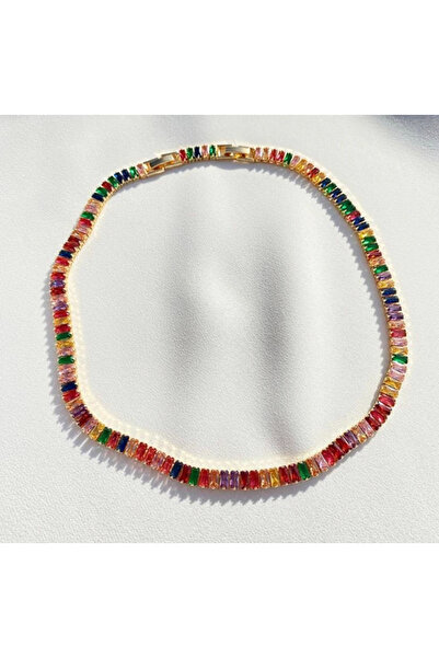 h&b design jewel Baget Taşlı tasma Kolye