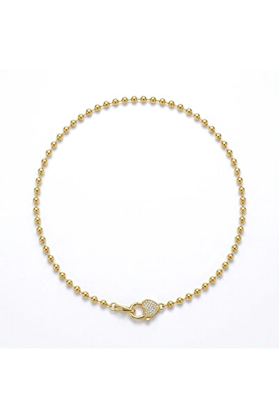 h&b design jewel Kalp Kilitli Top Zincirli Kolye