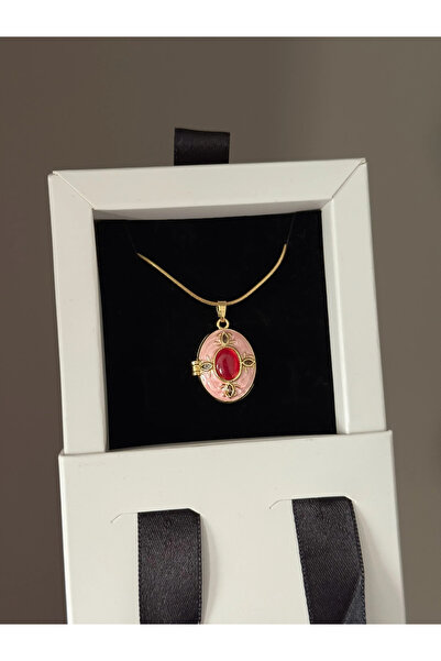 h&b design jewel Steel Pink Cap Necklace
