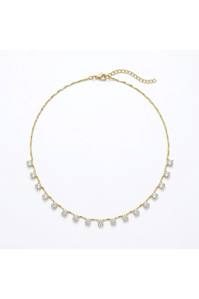 h&b design jewel Yuvarlak Taşlı Kolye
