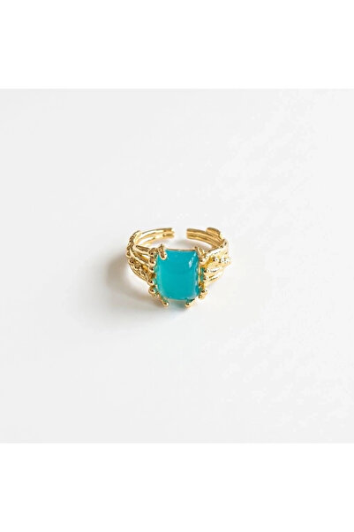 h&b design jewel خاتم تصميم الحجر الأخضر