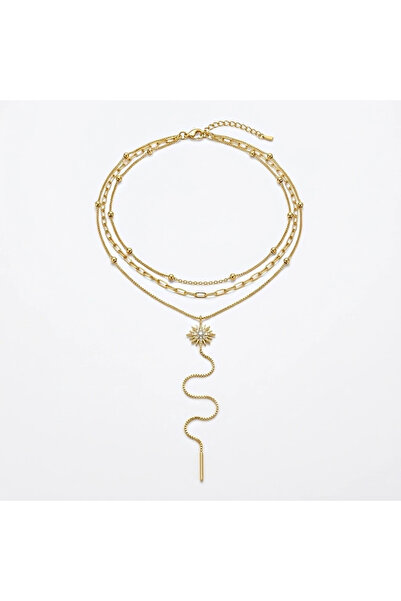 h&b design jewel Steel Pole Star 3-Piece Necklace