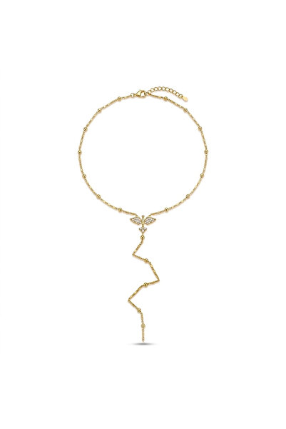 h&b design jewel قلادة على شكل حرف Y من الفولاذ على شكل طائر فينيكس
