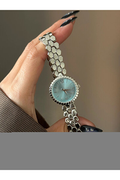h&b design jewel Silver Blue Wristwatch