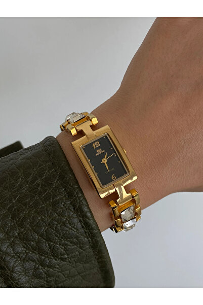 h&b design jewel Çelik Dikdörtgen Kasa Vintage Saat