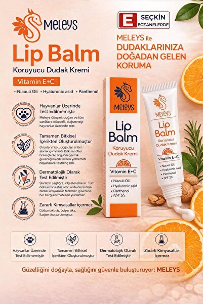 MELEYS LİP BALM KORUYUCU DUDAK BAKIM KREMİ GÜNEŞ KORUMA FAKTÖRLÜ NEOİL İÇERİKLİ