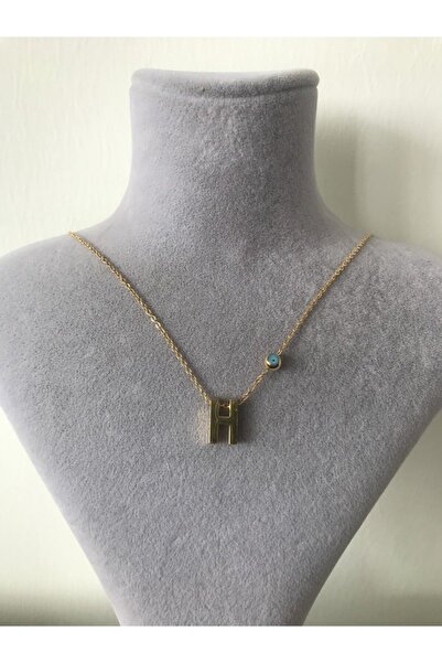 Doğaltaş Masalları Steel Letter Necklace